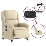 thumbnail of vidaXL Massagesessel Elektrisch Creme Stoff