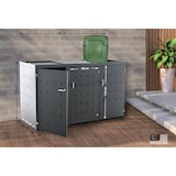 thumbnail of 3er Mülltonnenverkleidung Nelli anthrazit