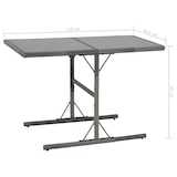 thumbnail of vidaXL 7-tlg. Garten-Essgruppe mit Kissen Poly Rattan Grau