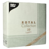 thumbnail of PAPSTAR 50 servetten "ROYAL Collection" 1/4 vouw 40 cm x 40 cm jadegroen "Linum"