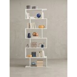thumbnail of Bücherregal WL5.691 70 x 23,5 x 190,5 cm weiß, Standregal 6 Fächer, Kleine Design Kommode, Modernes Aktenregal Spanplatte Freistehend,