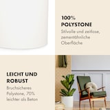 thumbnail of Venlo Blumentopf Polystone in- und outdoor 3 GrößenWeiß
