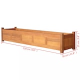thumbnail of vidaXL Garten-Hochbeet Akazienholz 150x30x25 cm