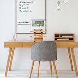 thumbnail of Relaxdays Stehschreibtisch Aufsatz, höhenverstellbar, 2 Ablagen, Bambus, Schreibtischaufsatz, stehend arbeiten, natur