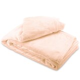 thumbnail of Kuscheldecke Beige 150x200 cm Wolldecke Fleece extra weiche Wohndecke Sofa