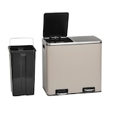 thumbnail of SVITA TM2X24 Prullenbak prullenbak 48L afvalbak afvalscheiding taupe
