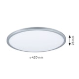 thumbnail of Paulmann Panneau LED 3-Step-Dim Atria Shine Backlight   rond 420mm  22W 2300lm 3000K Chrome mat gradable 70992