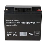 thumbnail of 2x Multipower Blei-Akku MP18-12 Pb 12V 18Ah VdS, M5