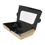 thumbnail of MONOUSO - Papieren Take-Out Container "Premium" 19x10x3,5cm 480ml (25 Stuks)