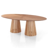 thumbnail of Oreste Luchetta Tavolo ovale MALTA WOOD in legno rovere intarsiato, 8 posti, cm L.190 x P.110 x H.75