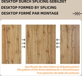 thumbnail of Esstisch rechteckig 139x80x75  MDF Hellbraun Holzoptik mit hohlem Basisdesign stabiler Tisch für Küche Esszimmer Büro modern