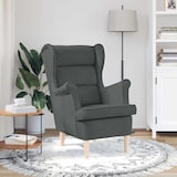 thumbnail of vidaXL Fauteuil 74x84x100 cm stof donkergrijs