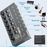 thumbnail of Table De Mixage 8 Voies Stéréo Mono Compacte Avec Amplificateur Puissant YONIS