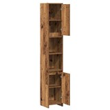 thumbnail of vidaXL Badschrank Altholz-Optik 30x30x183,5 cm Holzwerkstoff