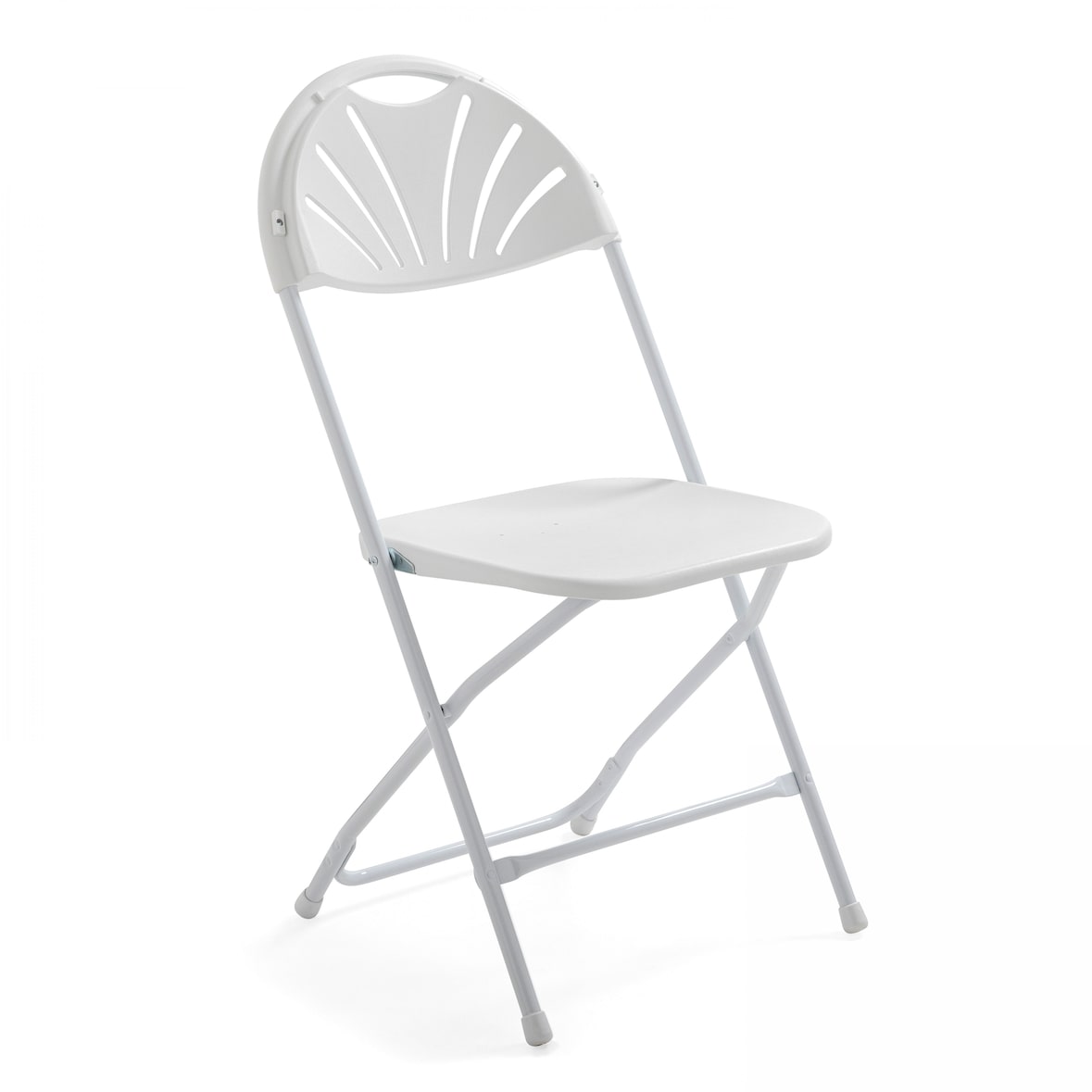 Rekkem opengewerkte klapstoel HDPE 45 x 45 x 89cm Wit