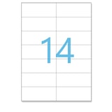 thumbnail of Lot de 50 Planches A4 de 14 étiquettes spéciales ADRESSE 10,5 x 4,25 cm = 700 étiquettes