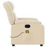 thumbnail of vidaXL Massagesessel Elektrisch Creme Stoff