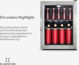 thumbnail of Beersafe M Kühlschrank 33 Liter 2 Böden Panoramaglastür Edelstahl Silber