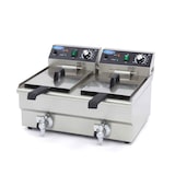 thumbnail of Friteuse - 2 x 10 L - 2 paniers - avec robinet de vidange