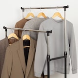 thumbnail of Cabideiro Duplo Max Home, Altura Ajustável, com Rodas e Cabideiro Inferior