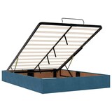 thumbnail of vidaXL Ottoman-Bett mit Matratzen Dunkelblau 140x190 cm Samt