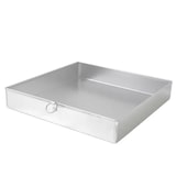 thumbnail of Giemme Spoleto – Bandeja cuadrada de aluminio alimentario, borde alto 6 cm, 37x37 cm