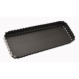 thumbnail of Baumalu Moule à tarte rectangulaire fond amovible 35,5x13x3 cm acier revêtu noir Sucre et Gourmandises 451310