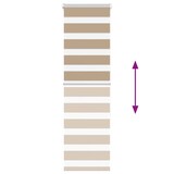thumbnail of vidaXL Doppelrollo Sandbraun 45x150 cm Stoffbreite 40,9 cm Polyester