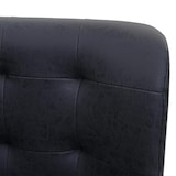 thumbnail of Bürostuhl HWC-H42, Drehstuhl Schreibtischstuhl, drehbar höhenverstellbar ~ Kunstleder vintage dunkelgrau, Fuß schwarz