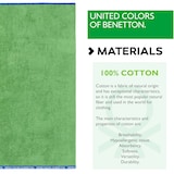 thumbnail of Benetton - Handdoek 90x160cm 380gsm 100% katoen velours groene regenboog