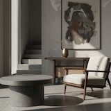 thumbnail of Couchtisch 60x60x30 cm Grau Sofatisch in Beton-Optik Modern, Design Wohnzimmertisch Rund, Loungetisch in Pilz-Form, Kaffeetisch Beistelltisch