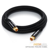 thumbnail of Primewire Optisches-Kabel, S/PDIF, Toslink, Lichtwellenleiter mit Metallstecker & Nylonmantel, Audiokabel - 5m