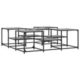 thumbnail of Mesa de centro madera de ingeniería gris Sonoma 121x121x40 cm