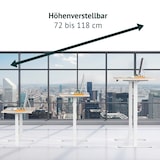 thumbnail of SVITA JIRI Schreibtisch-Gestell elektrisch für Tischplatte höhenverstellbare Tischbeine Memory-Funktion Metall Weiß