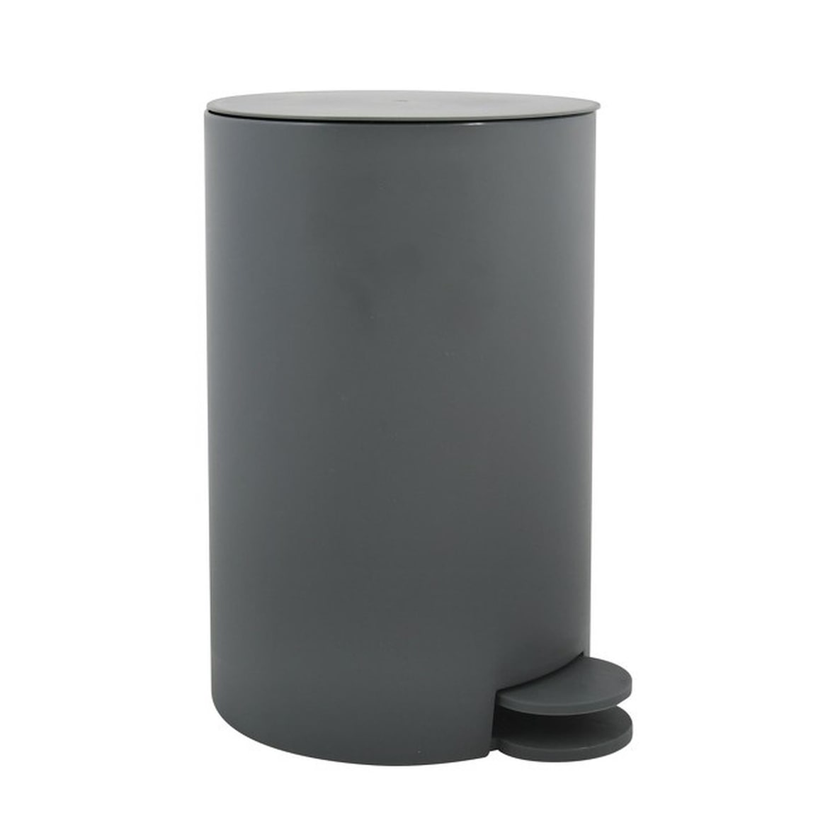 WellHome - Cubo de basura con Pedal de 3L en color Antracita Ø14,5x27cm - Osa-ki