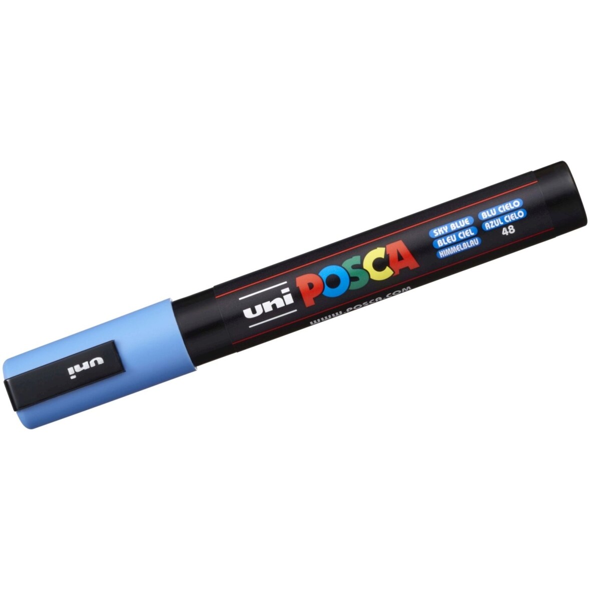 Fasermaler Uni Posca PC-5M 1,8-2,5mm himmelblau Packung mit 6 Stück