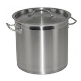 thumbnail of Kochtopf aus Edelstahl mit Randverstärkung und Deckel Ø28cm H28cm 17,2Liter