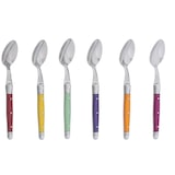 thumbnail of JEAN DUBOST Set mit 6 Laguiole-Kaffeelöffeln, irisiert, sortiert -