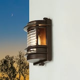 thumbnail of Außenwandlampe GRACIA Rostbraun Antik E27 max. 18W aus Messing und Glas LE89306