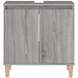 thumbnail of Helloshop26 - Waschbeckenunterschrank 58 x 33 x 60 cm Holzwerkstoff grau 02_0006848