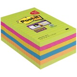 thumbnail of Post-it Haftnotizen Super Sticky Notes, liniert, 101x152 mm