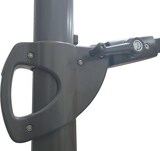 thumbnail of METRO Professional Zweefparasol, aluminium / staal / polyester, Ø 2,5 x 2,44 m, met LED-verlichting en zonnepaneel, grijs