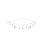 thumbnail of Table de restaurant carrée 59x59 cm – BERMUDA - Avec Pied