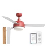 thumbnail of Ventilador de Techo Retro Silencioso con WiFi Rojo 122cm | UNIVERSALBLUE