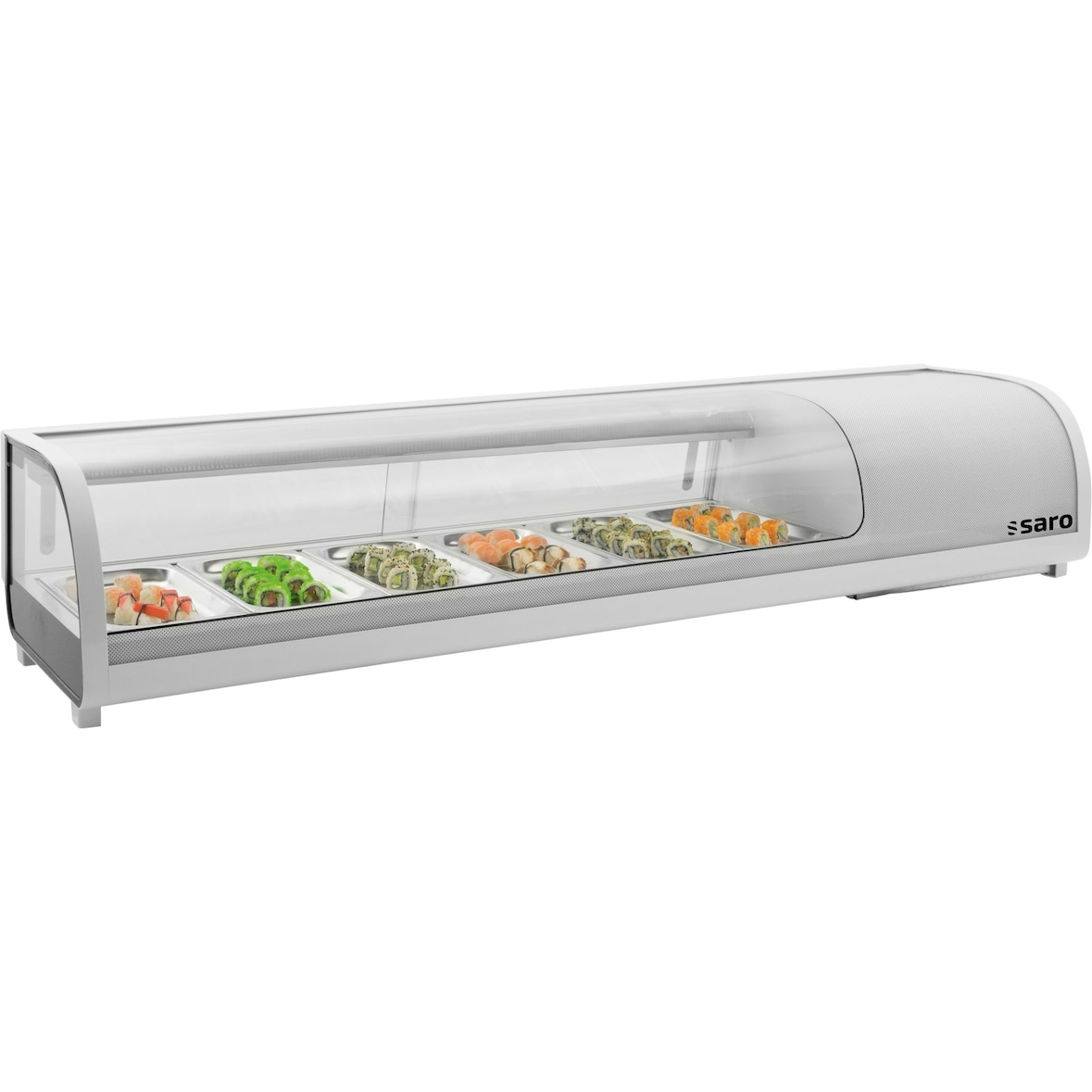 Sushivitrine Modell Samira, Maße: B 1579 X T 420 X H 265