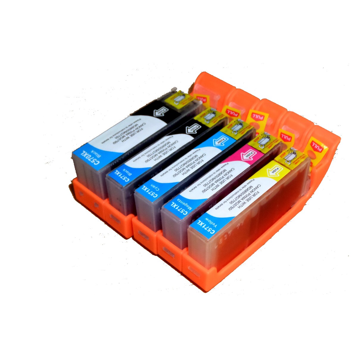 5x Tintenpatronen kompatibel f. Canon Pixma TS-6020 white ersetzt Canon PGI-570 und CLI-571 Tintenpatronen