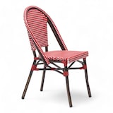 thumbnail of Chaise de terrasse PARIS - Tressage rouge et blanc