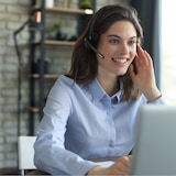 thumbnail of CSL Mono Bluetooth Headset mit Ladestation, Kopfhörer mit flexiblem Mikrofon, Multipoint, kabellos, leicht, freisprechen, Chat Callcenter Meeting