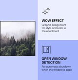thumbnail of Wonderwall Air Art Smart Infrarotheizung Wald 60x60cm 350W Mehrfarbig