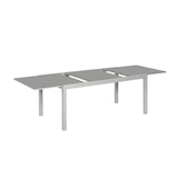 thumbnail of Merxx Semi Ausziehtisch, 200 (300) x 110 cm, Aluminium/Glas, Silber